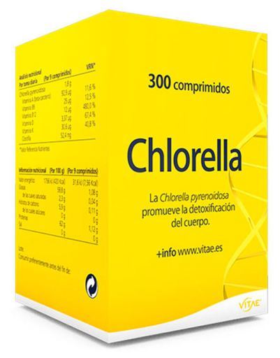 Chlorella complemento alimenticio 200 miligramos 300 comprimidos