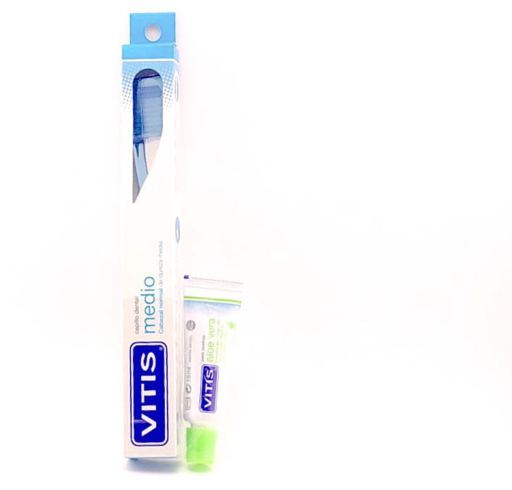 Vitis cepillo dental adulto medio caja V2