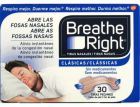 Tiras Nasales Breathe Right Pequeñas y Medianas 30 uds