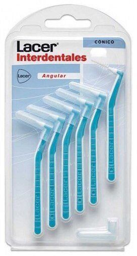 Interdental Cepillo Cilíndrico Angular Cónico 6 unidades