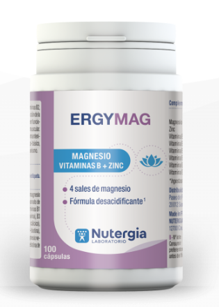 Ergymag con Magnesio, Vitaminas B y Zinc 100 Cápsulas