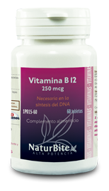 Vitamina B12. 60 Comprimidos 250 mgc