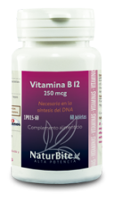 Vitamina B12. 60 Comprimidos 250 mgc