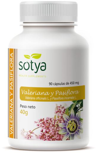 Valeriana y Pasiflora 450 mg 90 Capsulas