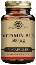 Vitamina B12 500 μg (Cianocobalamina) 50 Cápsulas