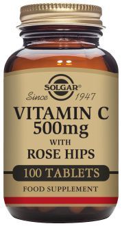 Vitamina C 500 mg Rose Hips 100 Comprimidos