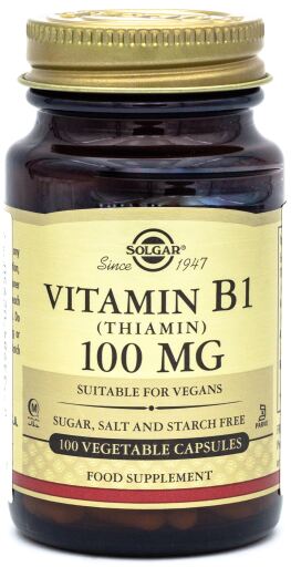 Vitamina B1 100 mg 100 Cápsulas