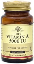 Vitamina A Seca 5000UI Palmitato 100 Comprimidos