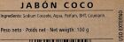 Jabón Natural Coco 100 gr
