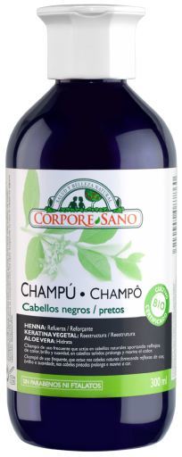 Champú a la Henna para Cabellos Negros 300 ml