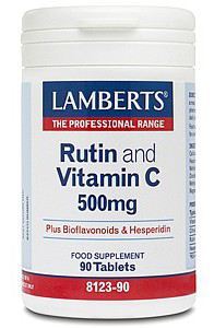 Rutina y Vitamina C 500 mg con Bioflavonoides y Hesperidina