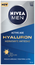 Men Hyaluron Crema Hidratante Antiedad SPF 15 50 ml