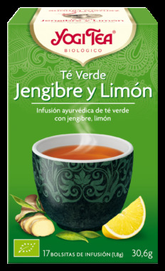 Té verde Jengibre y Limón 17 Bolsitas Bio