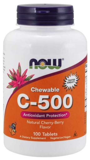 Vitamin C-500 Cherry 100 Tabletas