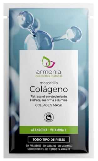 Mascarilla Colágeno +Alantoína + Vitamina E 12 Unidades