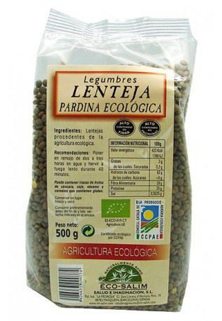 Lenteja Pardina Eco 500 Gr