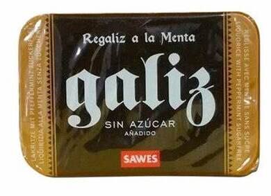 Regaliz Galiz Menta sin Azúcar 20 gr