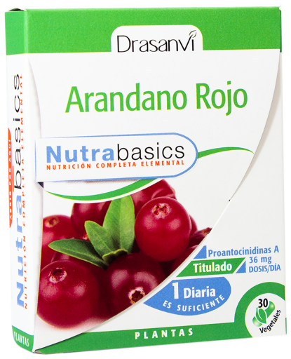 Nutrabasics - Arándano Rojo 30 Cápsulas