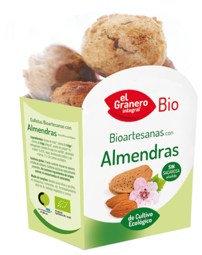 Galletas artesanales con almendra 250 gramos