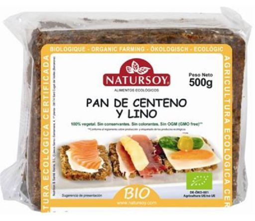 Pan de centeno y linaza 500 g