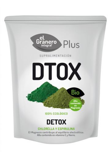 Detox con espirulina y chlorella 200 gramos