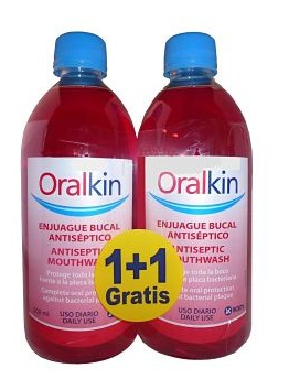 Enjuague Oralkin 500 ml Pack 2 x 1