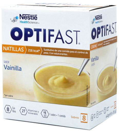 Natillas Vainilla 8 unidades x 55 gr