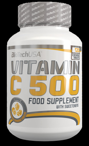 Vitamina C 500 Mg 120 Tabletas Masticables