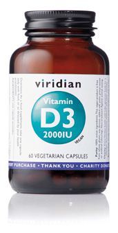 Vitamina D3 2000 IU 60 Cápsulas Vegetales