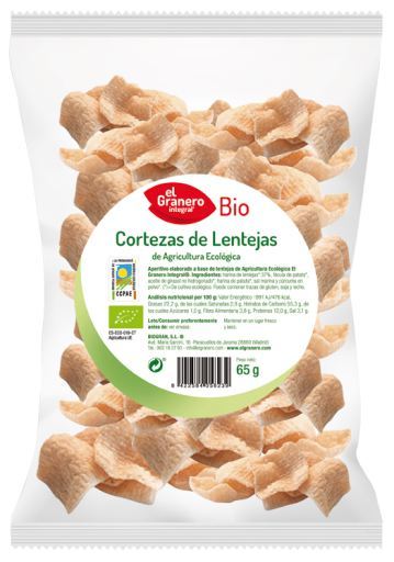 El Granero Integral Cortezas de lentejas bio 65 gramos