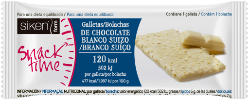 Form Tentenpie Galleta Chocolate Blanco 25 gr