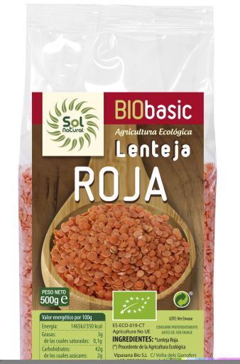 Lenteja Roja Bio 500 gr