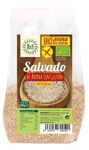 Salvado de Avena Sin Gluten Bio 300 gr