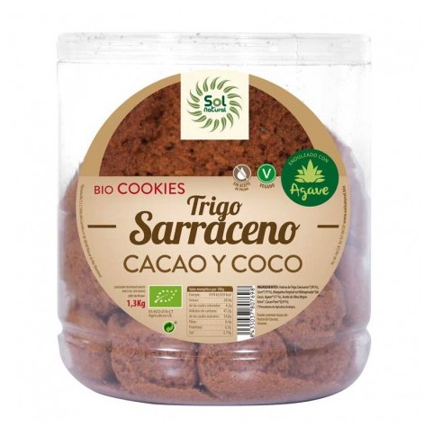 Galletas Trigo Sarraceno Cacao y Coco 1,3 Kg