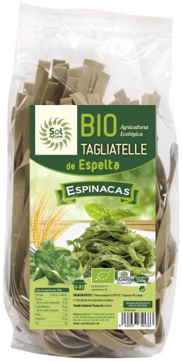 Tagliatelle de Espelta con Espinacas Bio 250 gr