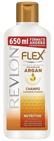 Flex Champú Nutritivo con Keratina y Aceite de Argán 650 ml