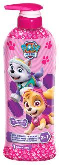 Cartoons Patrol Dog Pink Gel & Champ&uacute; 2 en 1 1000 ml
