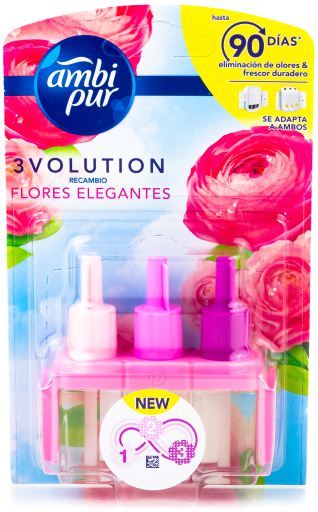 Ambientador Recambio 3Volution Flores Rosas 21 ml