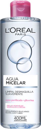 Agua Micelar Suave Pieles Normales a Secas 400 ml