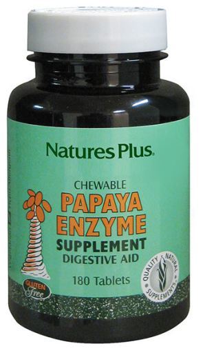 Enzimas Disgestivas - Papaya Enzime - 180 y 360 Comprimidos Masticables