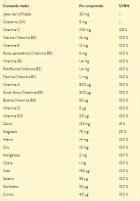 Vitaminas Comprimidos 60 Unidades