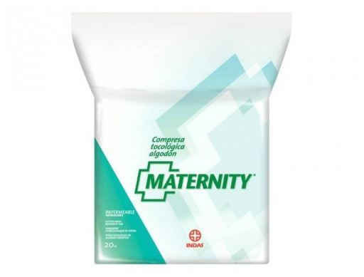 Maternity Compresa Tocológica Algodón 20 uds