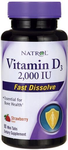 Vitamin D3 Fast Dissolve 2000Iu 90 Tabletas