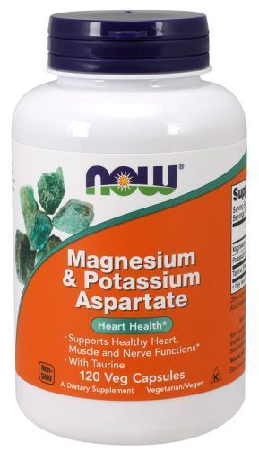 Aspartato de Magnesio y Potasio 120 Cápsulas Vegetales