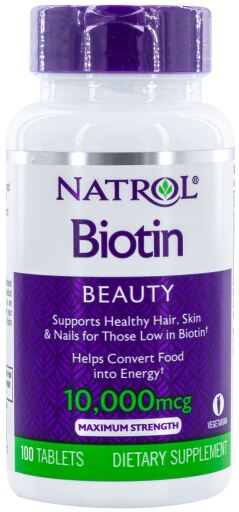 Biotina 10000 mcg 100 Tabletas