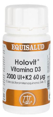 Holovit Vitamina D3 2.000 ui + K2 60 ag 50 Cápsulas