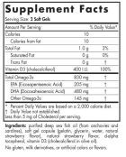 DHA de Fresa 830 mg Omega-3 180 Cápsulas Blandas