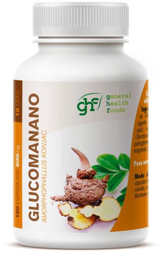 Glucomanano 100 Cápsulas 600 mg