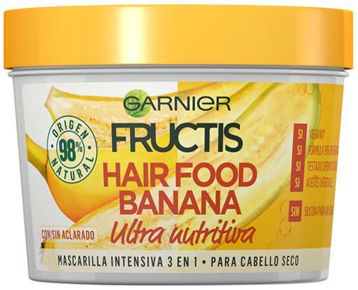 Comida para el Cabello Banana 3 en 1 Mascarilla 390 ml