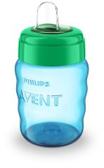 Vaso Infantil con Boquilla Suave Azul 260 ml